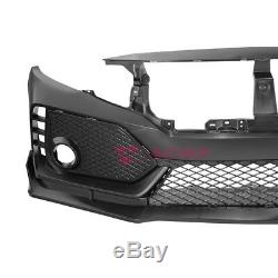 EOS Type R Style Front Bumper Cover Lower Lip For 16-Up Honda Civic Coupe Sedan