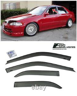 EOS Visors For 92-95 Honda Civic Sedan Tap On Side Window Visors Deflectors