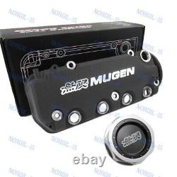 Engine Valve Cover BK MUGEN Racing Rocker with Oil Cap For Honda Civic VTEC SOHC