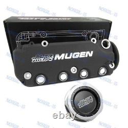 Engine Valve Cover BK MUGEN Racing Rocker with Oil Cap For Honda Civic VTEC SOHC