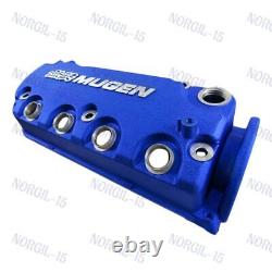 Engine Valve Cover For Honda Civic D16Y8 D16Y7 VTEC SOHC Blue MUGEN Style Racing