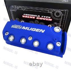 Engine Valve Cover For Honda Civic D16Y8 D16Y7 VTEC SOHC Blue MUGEN Style Racing