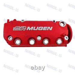 Engine Valve Cover For Honda Civic D16Y8 D16Y7 VTEC SOHC Rocker Red MUGEN Racing