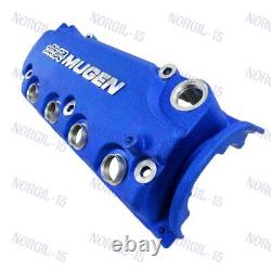 Engine Valve Cover with Oil Cap For Honda Civic VTEC SOHC Blue MUGEN Racing Rocker