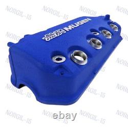 Engine Valve Cover with Oil Cap For Honda Civic VTEC SOHC Blue MUGEN Racing Rocker