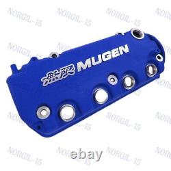 Engine Valve Cover with Oil Cap For Honda Civic VTEC SOHC Blue MUGEN Racing Rocker