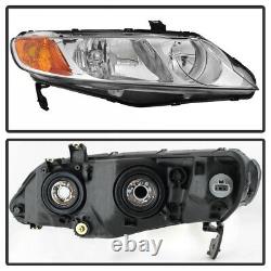 FACTORY STYLE For 06-11 Honda Civic 4DR LH+RH Replacement Headlight Assembly