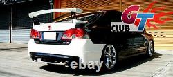 FOR HONDA CIVIC 8th FD SERIES REAR TRUNK WING SPOILER MUGEN GT STYLE UNPAINTED