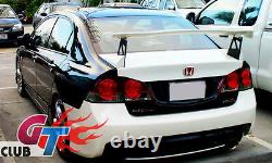 FOR HONDA CIVIC 8th FD SERIES REAR TRUNK WING SPOILER MUGEN GT STYLE UNPAINTED