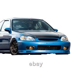FREEMOTOR802 Front Bumper Lip Splitter, Fits 1999-2000 Honda Civic, Mugen Sty