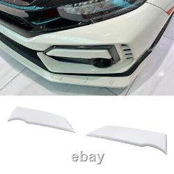 FRP Side Lip Splitter For 17+ Honda Civic TYPE R 10Th Mugen Style FK8 Hatchback