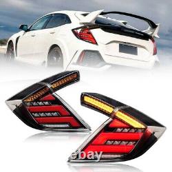 FULL LED Mugen Tail Lights Rear Lamps for Honda Civic Hatchback Type R 2016-2021