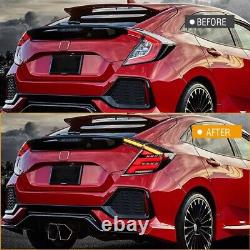 FULL LED Mugen Tail Lights Rear Lamps for Honda Civic Hatchback Type R 2016-2021