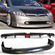 Fit 06-08 Honda Civic 4 Dr Sedan Mugen Front Lip + Rear Led Diffuser Lip Spoiler