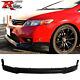 Fit 06-08 Honda Civic Coupe Mugen Style Front Bumper Lip Spoiler Unpainted Pu