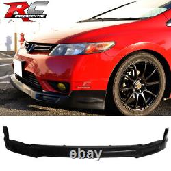 Fit 06-08 Honda Civic Coupe Mugen Style Front Bumper Lip Spoiler Unpainted PU