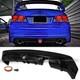 Fit 06-11 Civic 4 Dr Sedan Mugen Rr Style Pu Rear Bumper Lip With Led Body Kit