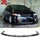 Fit 06-11 Honda Civic 4dr Sedan Mugen Rr Style Front Bumper Lip Splitter Abs