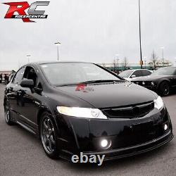 Fit 06-11 Honda Civic 4Dr Sedan Mugen RR Style Front Bumper Lip Splitter ABS