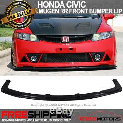 Fit 06-11 Honda Civic Mugen RR Front Bumper + Front Bumper Lip ABS + LED DRL 2PC