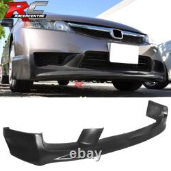 Fit 09-11 Honda Civic Sedan Mugen Style Front Bumper Lip Spoiler Unpainted PU