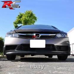 Fit 09-11 Honda Civic Sedan Mugen Style Front Bumper Lip Spoiler Unpainted PU