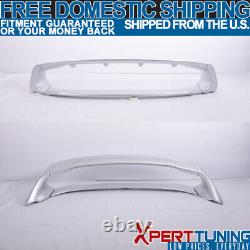 Fit 12-15 Honda Civic 4Dr Mugen Style ABS Trunk Spoiler Painted Alabaster Silver