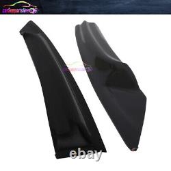 Fit 16-19 Honda Civic Coupe Mugen Style Window Visor Wind Deflector with Red Si