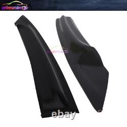 Fit 16-20 Honda Civic Coupe Window Visor Mugen Style Vent Shade With Red Mugen