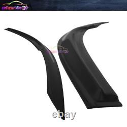 Fit 16-20 Honda Civic Coupe Window Visor Vent Mugen Style Shade With Red Mugen