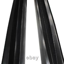 Fit 2006-2011 Honda Civic 4DR Mu RR Style PP Side Skirts Body Kit Spoiler Black