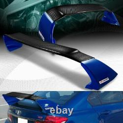 Fit 2012-2015 CIVIC Sedan 9th Carbon Fiber/factory Blue Mug Style Trunk Spoiler