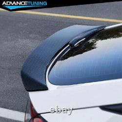 Fit 22-23 Honda Civic Hatchback Mugen Style Carbon Fiber Print Trunk Spoiler ABS