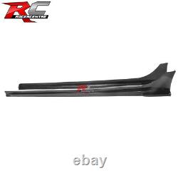 Fit 22-25 Honda Civic 4D 5D Mugen Style Side Skirts Rocker PP Gloss Black 2PCS