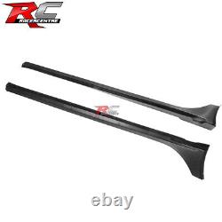 Fit 22-25 Honda Civic 4D 5D Mugen Style Side Skirts Rocker PP Gloss Black 2PCS