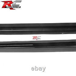 Fit 22-25 Honda Civic 4D 5D Mugen Style Side Skirts Rocker PP Gloss Black 2PCS