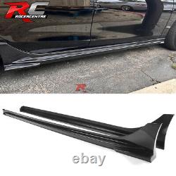 Fit 22-25 Honda Civic Sedan Hatchback Mugen Carbon Fiber Print Side Skirts PP