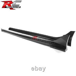 Fit 22-25 Honda Civic Sedan Hatchback Mugen Carbon Fiber Print Side Skirts PP