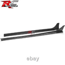 Fit 22-25 Honda Civic Sedan Hatchback Mugen Carbon Fiber Print Side Skirts PP