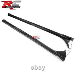 Fit 22-25 Honda Civic Sedan Hatchback Mugen Carbon Fiber Print Side Skirts PP