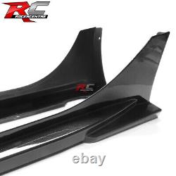 Fit 22-25 Honda Civic Sedan Hatchback Mugen Carbon Fiber Print Side Skirts PP