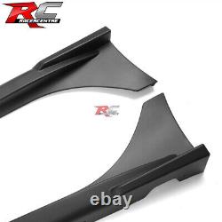 Fit 22-25 Honda Civic Sedan Hatchback Mugen Side Skirt Rocker Panel Unpainted PP