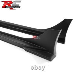 Fit 22-25 Honda Civic Sedan Hatchback Mugen Side Skirt Rocker Panel Unpainted PP