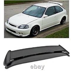 Fit 96-00 Honda Civic Hatchback EK 2 PC Type R Style ABS Wing Spoiler Unpainted