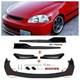 Fit 96-98 Honda Civic Mugen Front Bumper Lip /spoiler Body Kit Side+skirt Rear