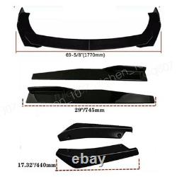 Fit 96-98 Honda Civic Mugen Front Bumper Lip /Spoiler Body Kit Side+Skirt Rear