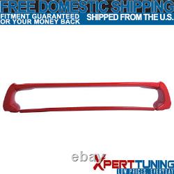 Fit For 06-11 Honda Civic 4Dr 4Door Mugen ABS Trunk Spoiler Painted Rally Red
