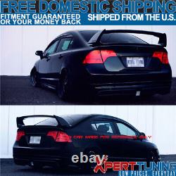 Fit For 06-11 Honda Civic 4Dr Mugen ABS Trunk Spoiler Painted Atomic Blue Metal