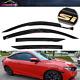 Fit For 16-20 Honda Civic Coupe Window Visor Mugen Style Rain Guard With Laser Si