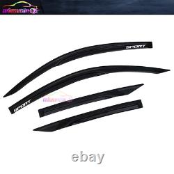 Fit For 16-20 Honda Civic Coupe Window Visor with Sport Guard Mugen Style Acrylic